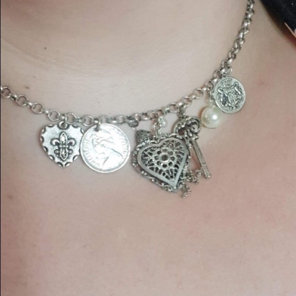 Posh, boho, or worldly charm necklace - Picture 2 of 3